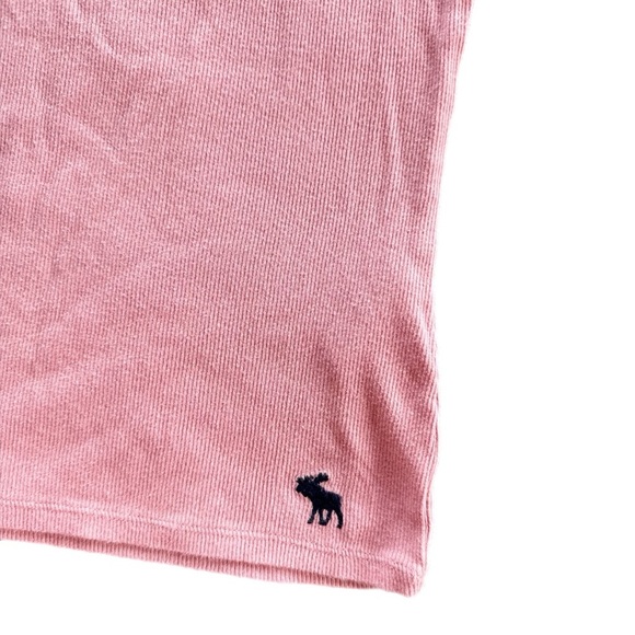 Abercrombie Kids Pink Ribbed  Off Shoulder Top Size 11/12 - Picture 2 of 5